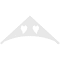 Ekena Millwork Pitch Winston Architectural Grade PVC Gable Pediment, 72"W x 33"H x 1"P (11/12) GPP072X033X100WIN - alternate 4